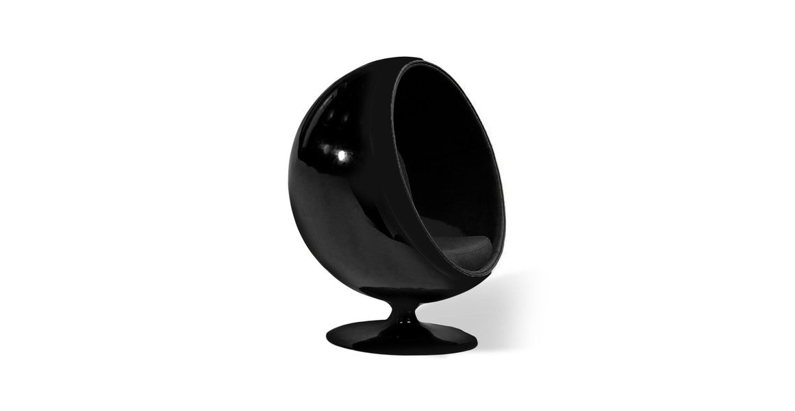 Eero Ball Chair - Glossy Black Shell