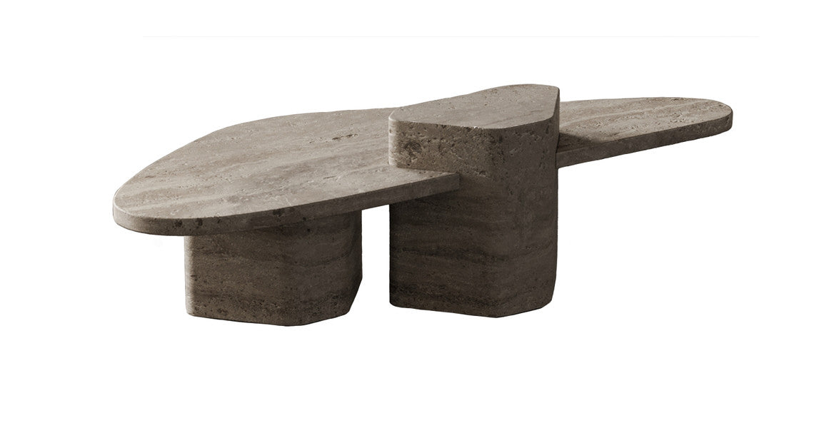 Roman Travertine Puzzle Coffee Table