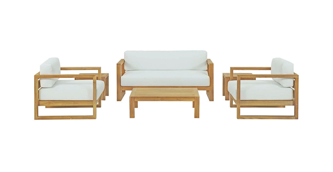 Aegean Teak Outdoor Patio 6 Pieces Set