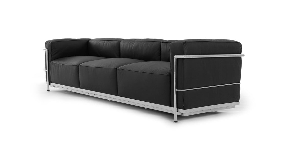 Cubist Grand Sofa, Aniline Leather, 3 Seater