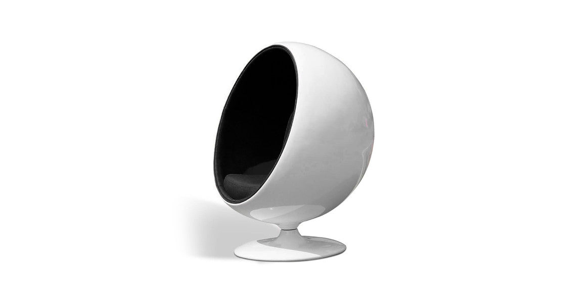 Eero Ball Chair - Glossy White Shell