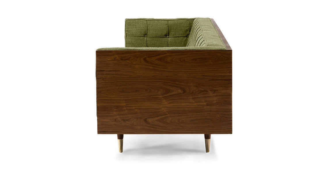 Woodrowy Sofa 87", Green Fleck