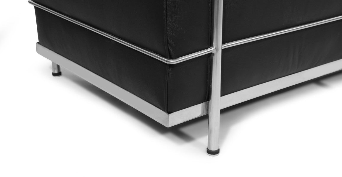 Cubist Sleek Sofa, Aniline Leather, 3 Seater