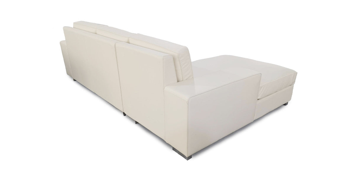 Cloudy Aniline Leather Sectional Sofa