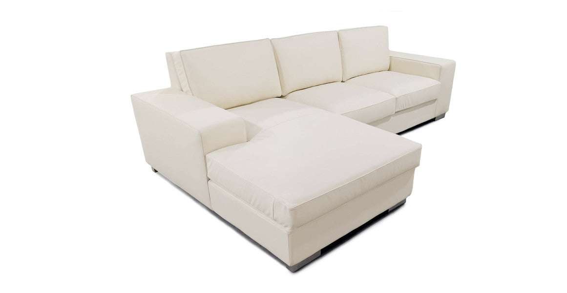 Cloudy Aniline Leather Sectional Sofa