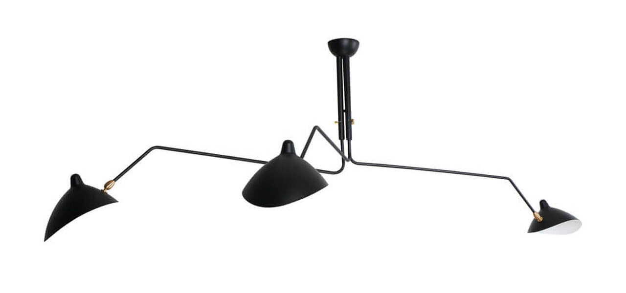 Serge Three-Arm ceiling Lamp