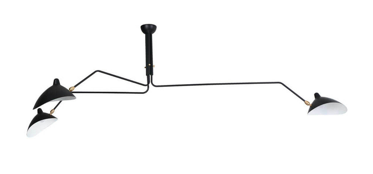 Serge Three-Arm ceiling Lamp