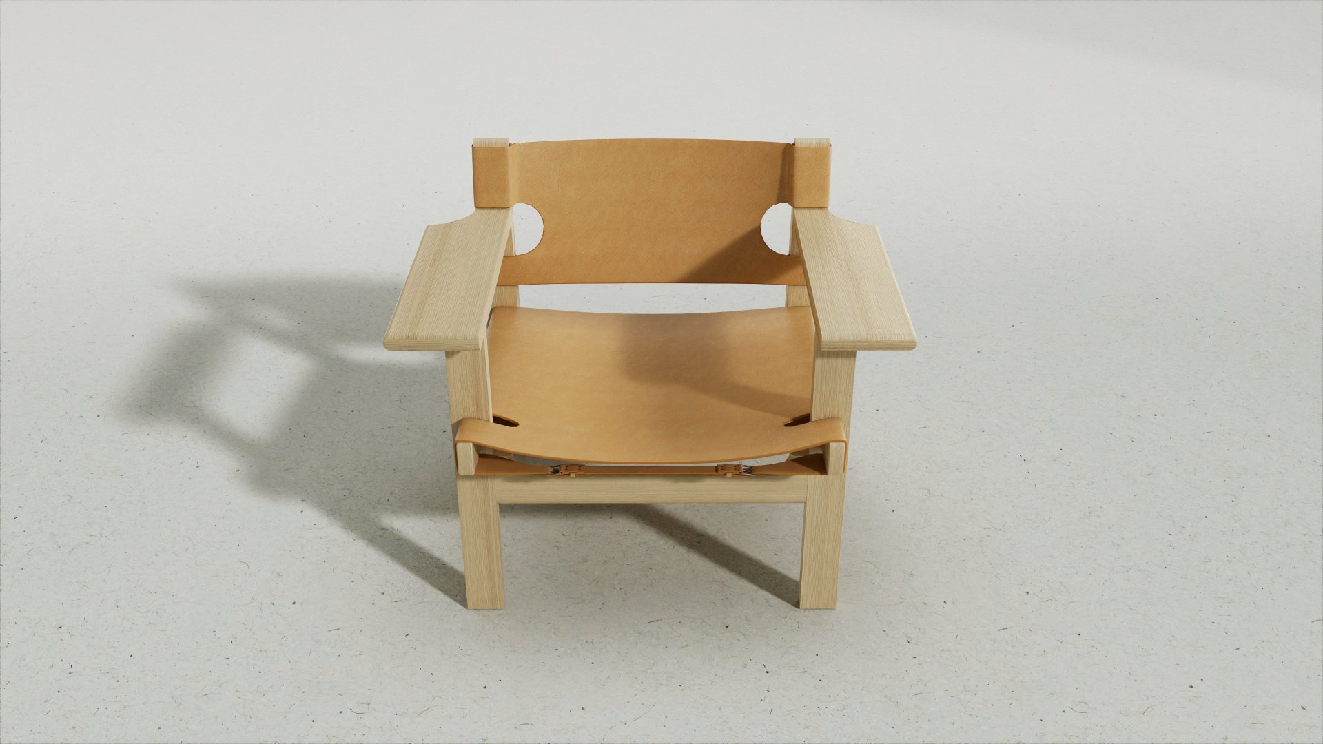 Atlas Armchair, Brown Leather