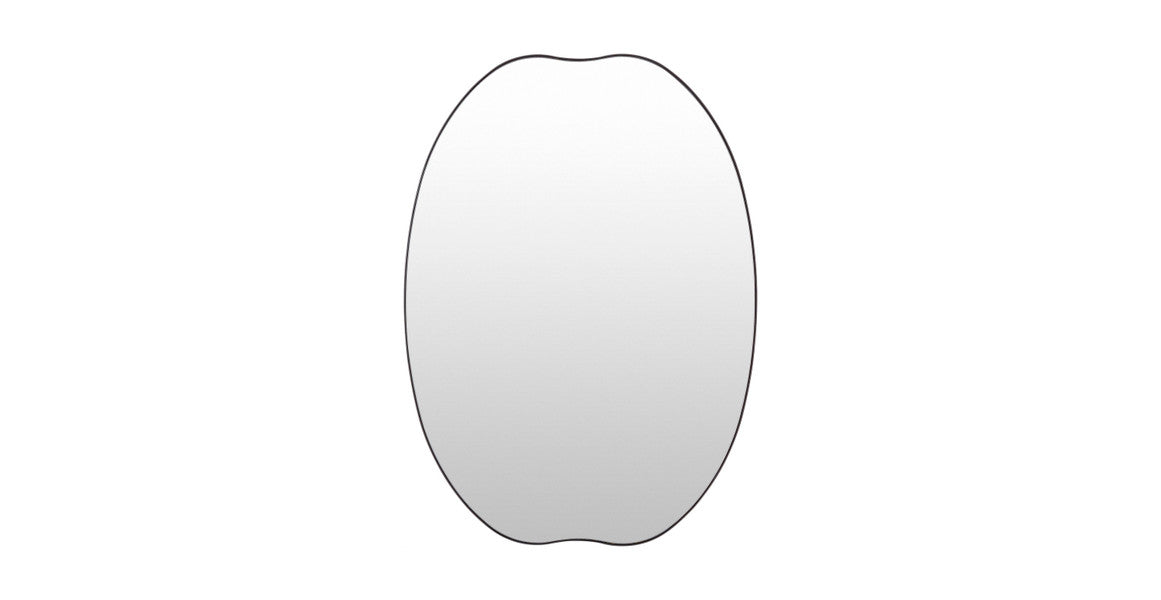 Auburn Oval Modern Minimalist Accent Mirror