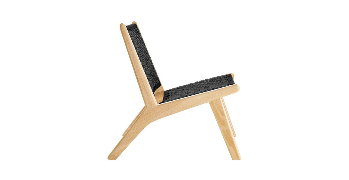 Saoirse Woven Rope Wood Accent Lounge Chair