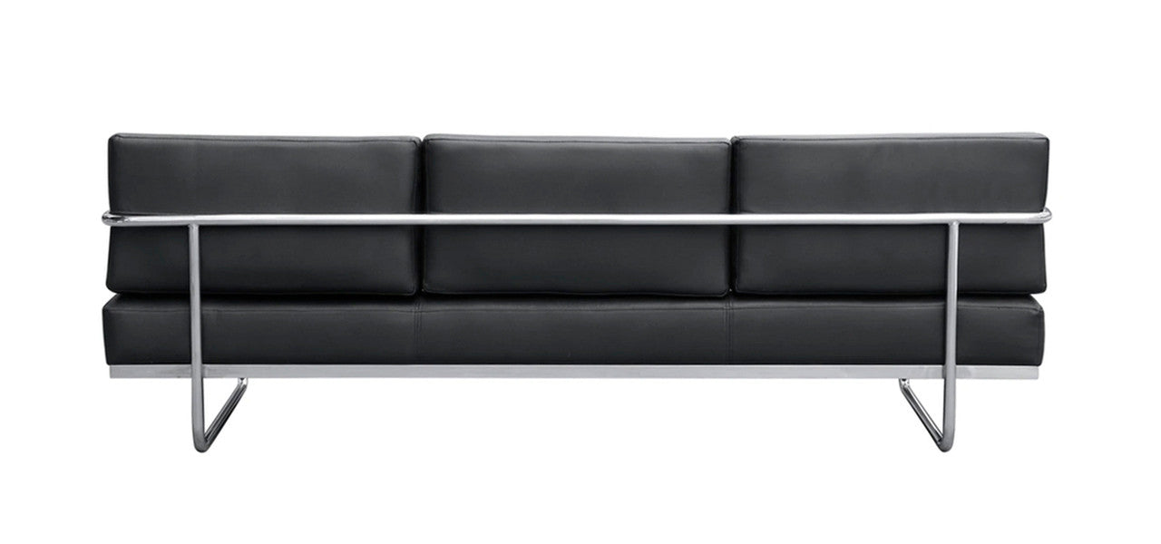 Cubist Armless Sofa, Aniline Leather