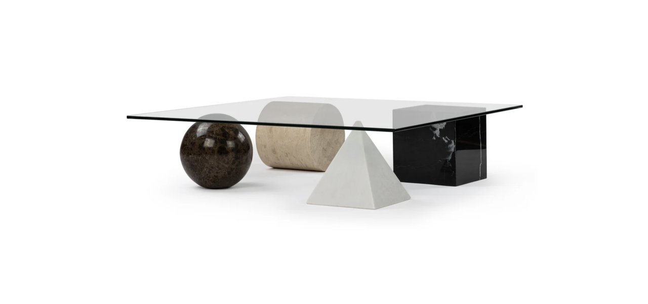 Solange Mixed Stone Coffee Table
