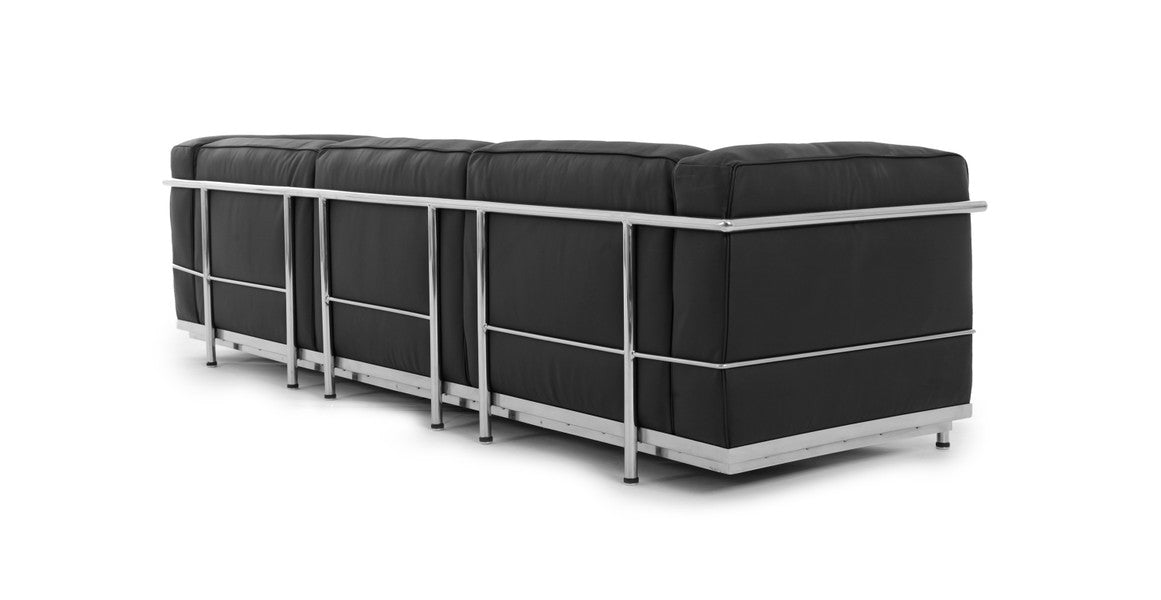 Cubist Grand Sofa, Aniline Leather, 3 Seater