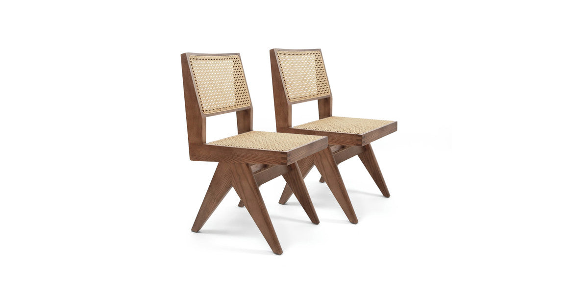 Jeanneret Teak Dining Chairs (set of 2)