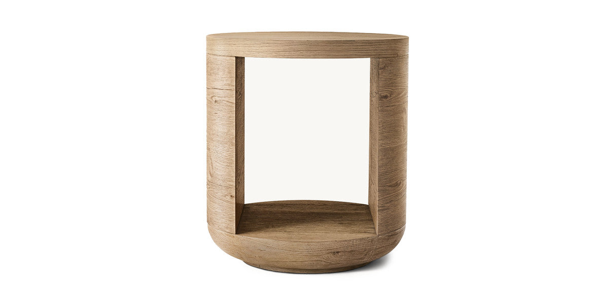 Lumora Round Solid Wood Side Table