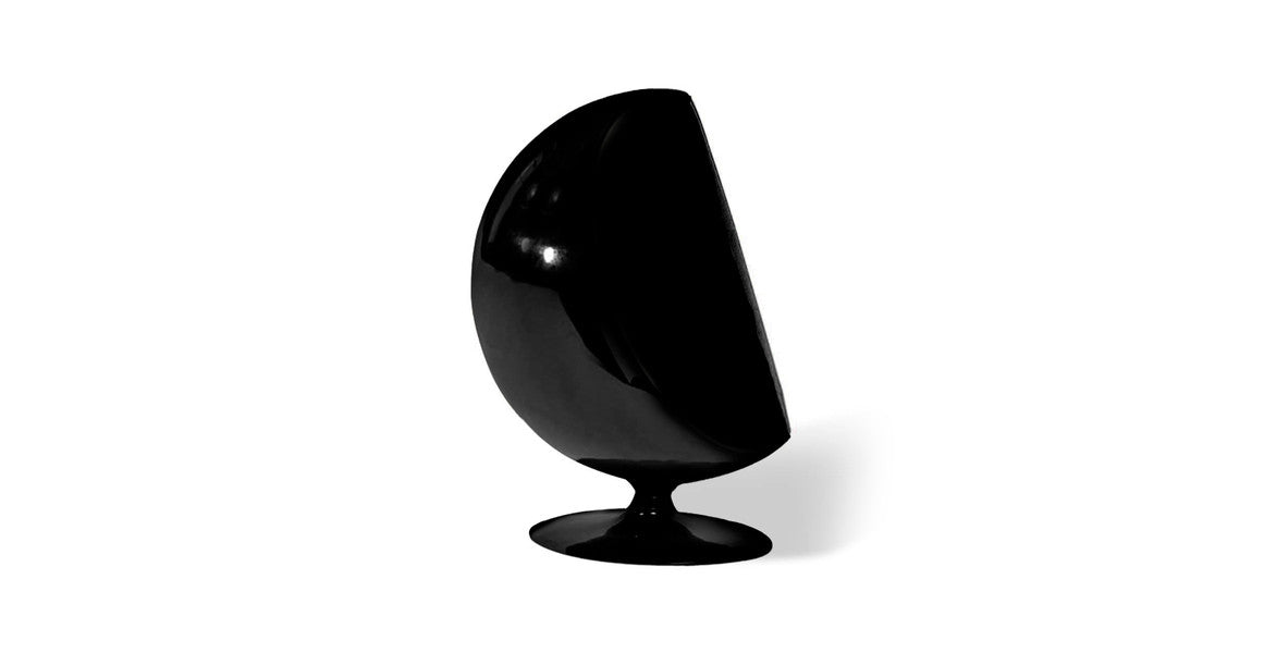 Eero Ball Chair - Glossy Black Shell