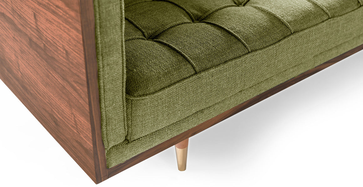 Woodrowy Sofa 87", Green Fleck