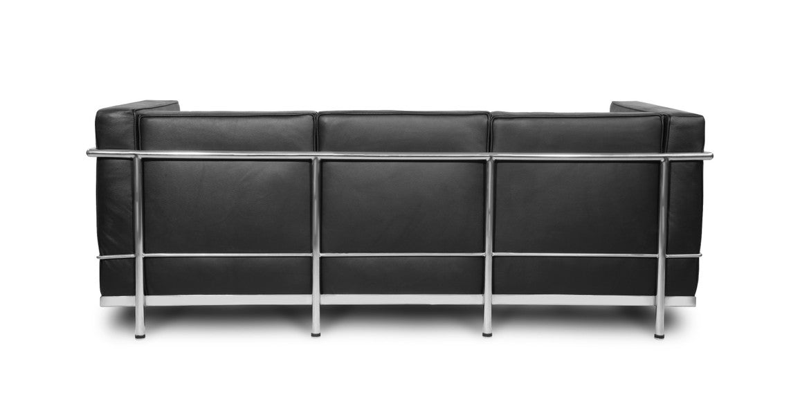 Cubist Sleek Sofa, Aniline Leather, 3 Seater