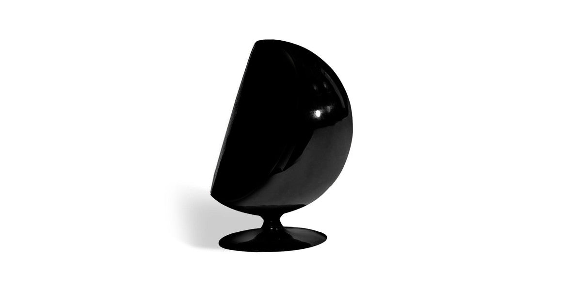 Eero Ball Chair - Glossy Black Shell