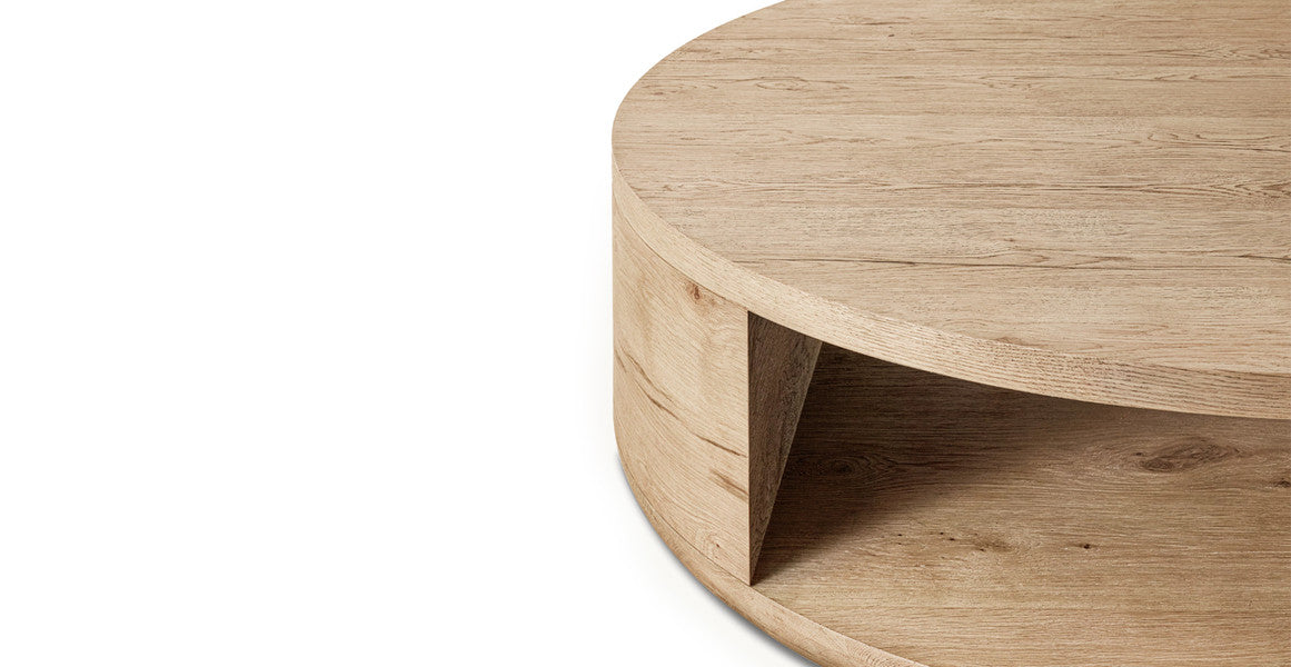 Lumora Round Solid Wood Coffee Table