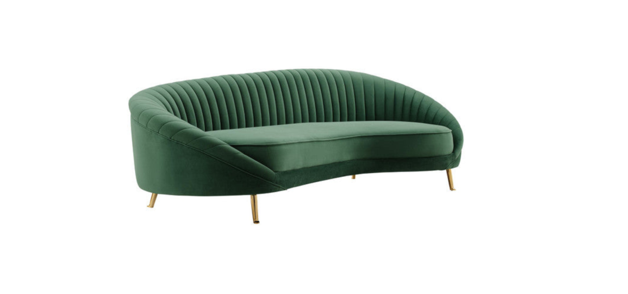 Camber Channel Tufted Performance Velvet Sofa