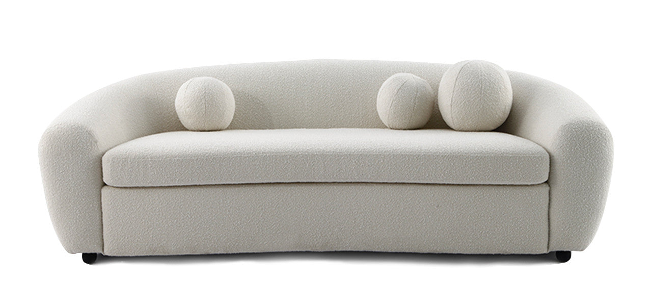 Curved Boucle Sofa Fabric