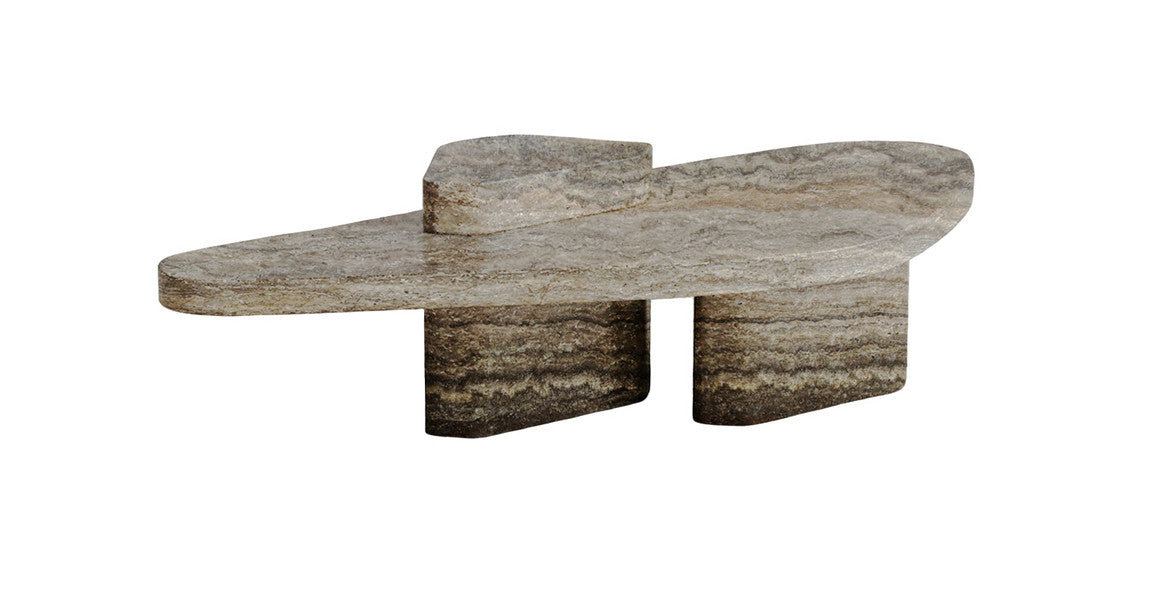 Roman Travertine Puzzle Coffee Table