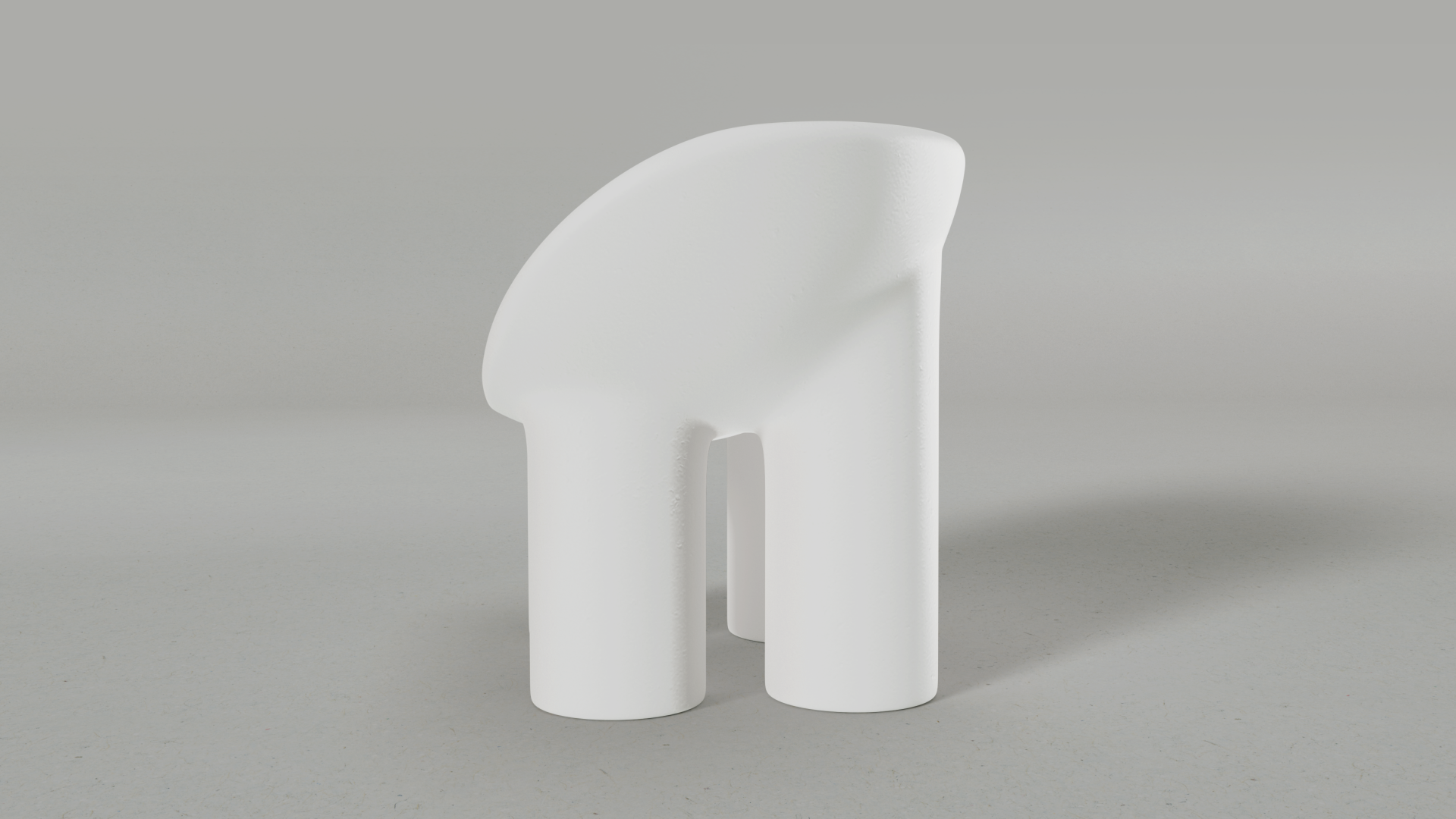 Big Bowl Chair, White