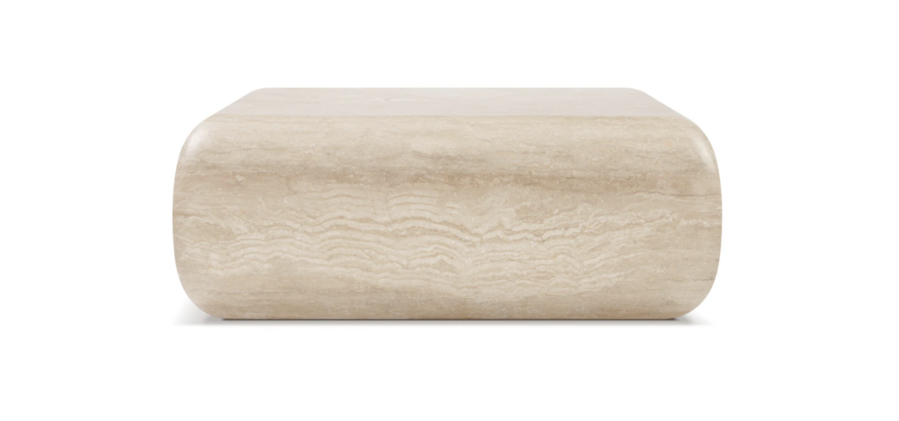 Soma Coffee Table, Italian Stone