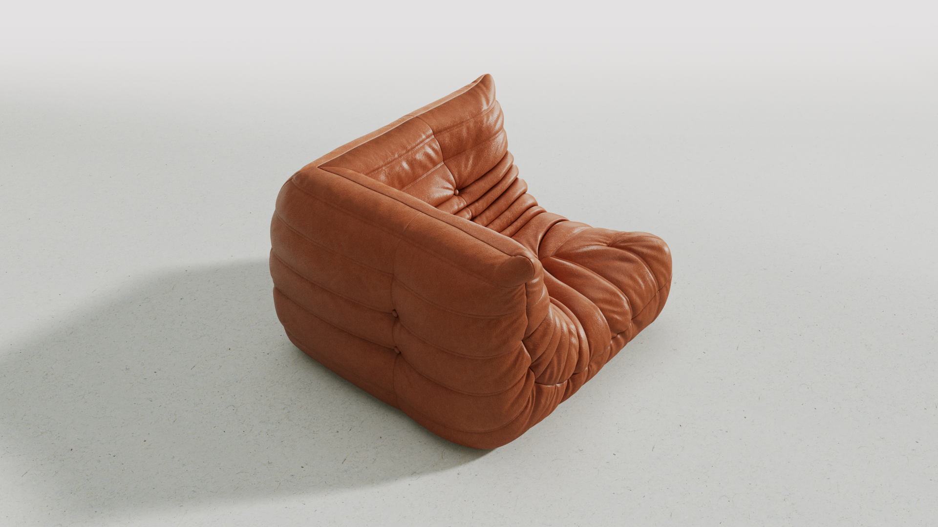 Ebb Leather Lounge Chair, Corner