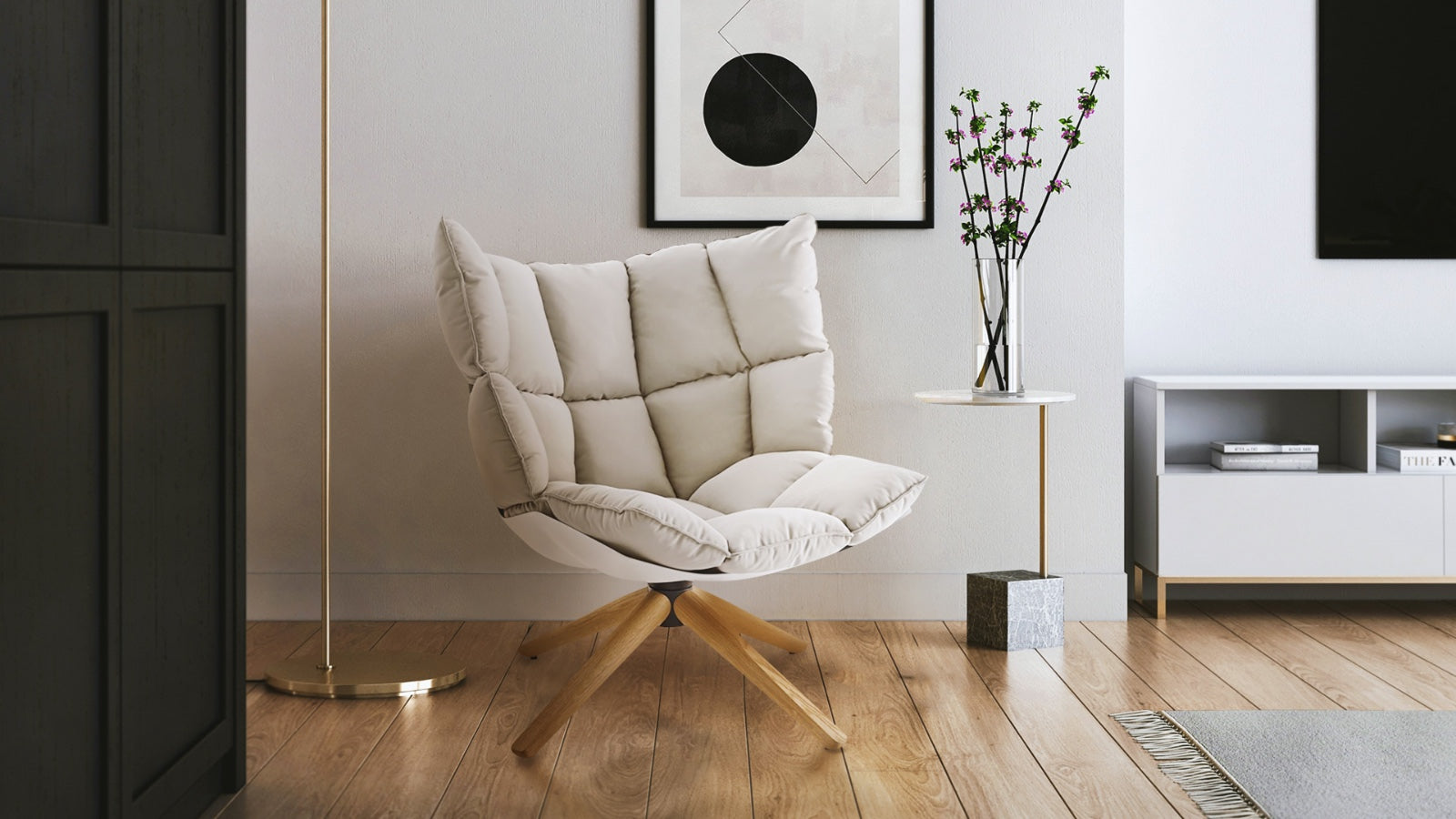 Plush Retreat Lounge Chair