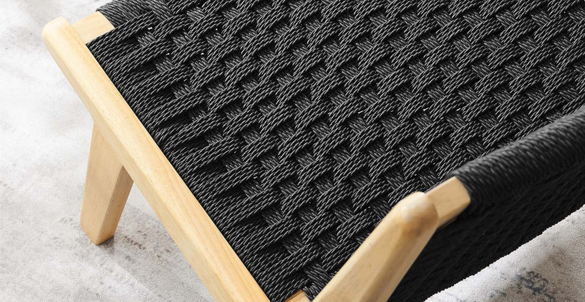 Saoirse Woven Rope Wood Accent Lounge Chair