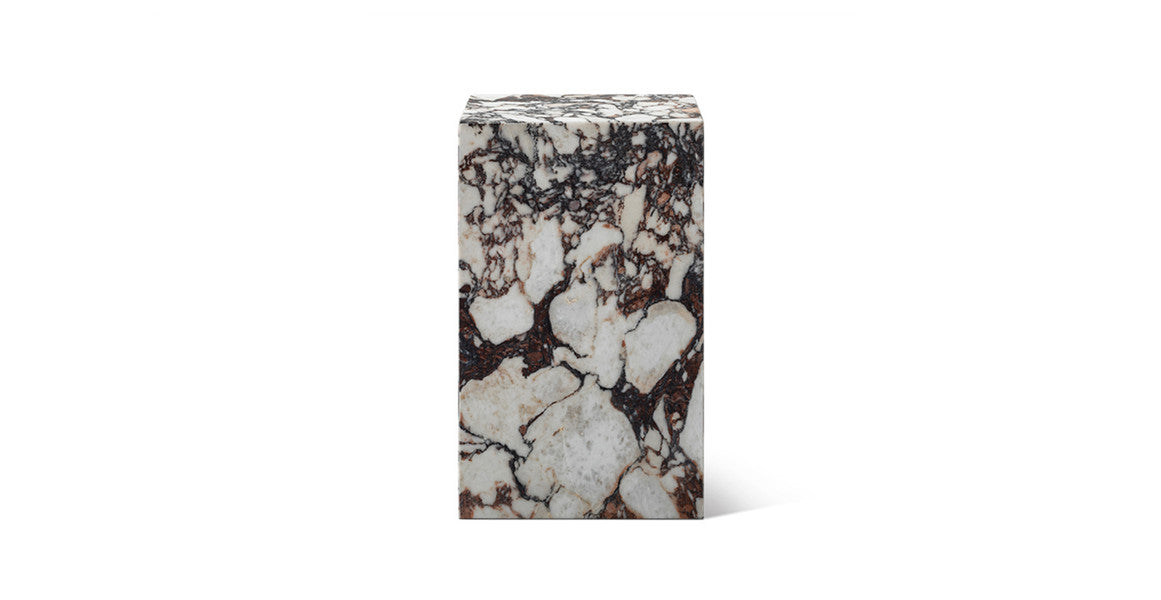 Copenhagen Marble Plinth Block Tall End Table