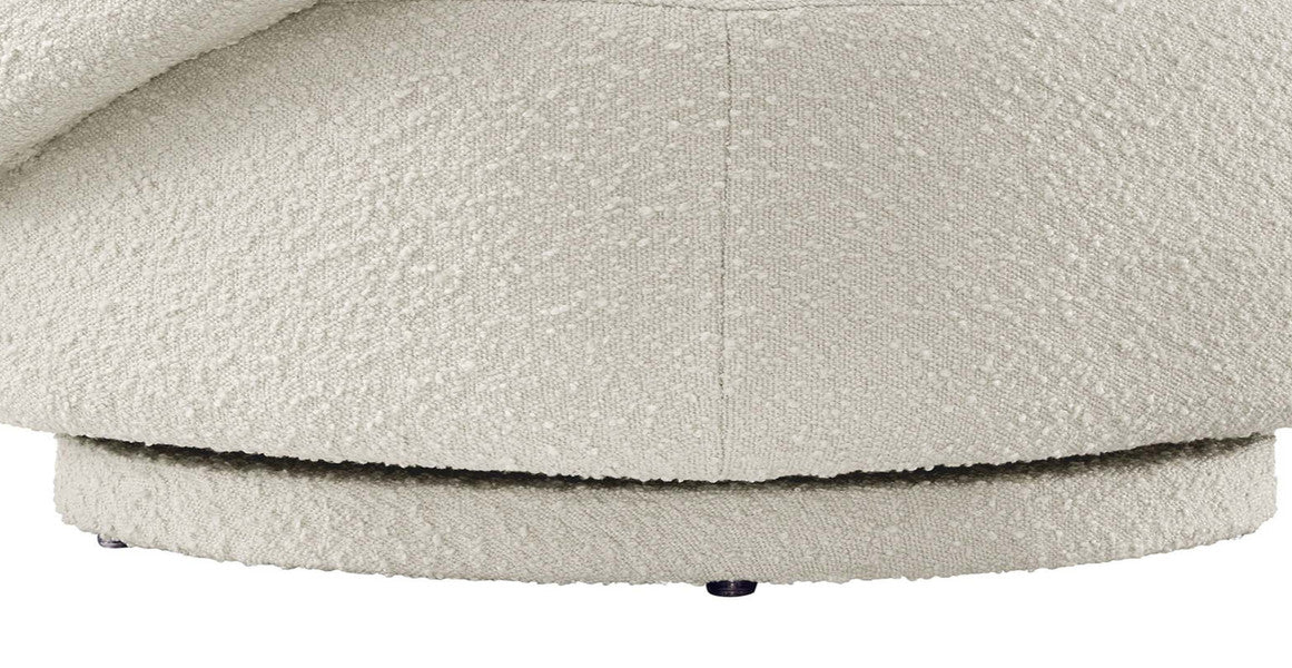 Celestia Boucle Fabric Swivel Chair