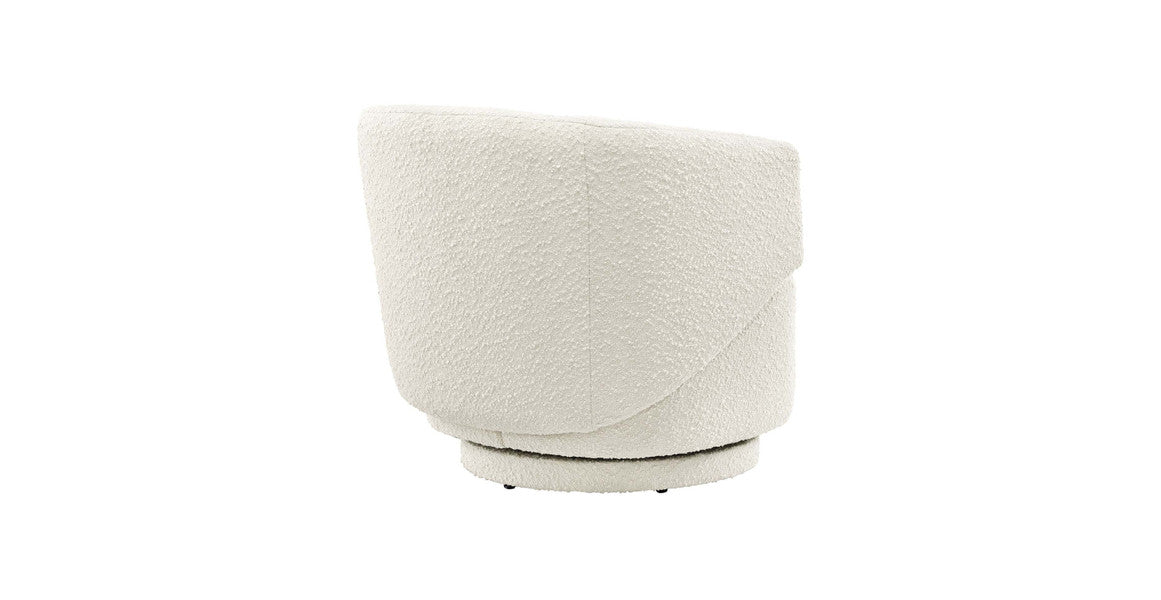Celestia Boucle Fabric Swivel Chair