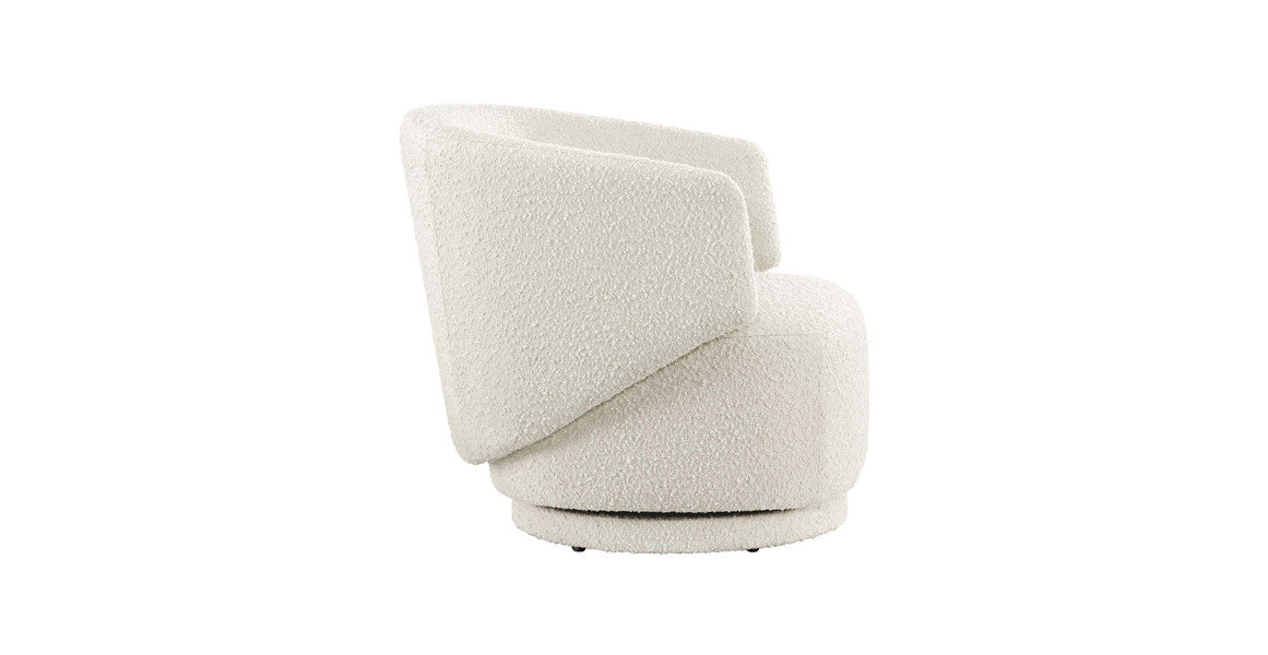 Celestia Boucle Fabric Swivel Chair